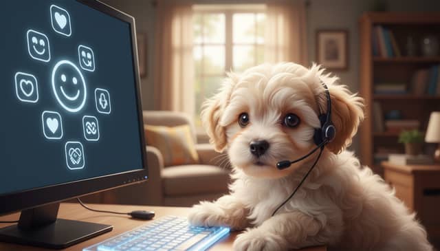 Piesek online wsparcie emocjonalne online czy realna pomoc?