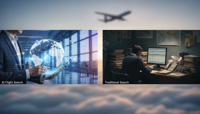 AI Flight Search Vs Traditional Search