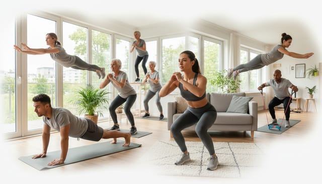 Najlepsze ćwiczenia do wykonania w domu