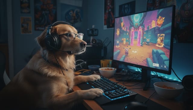 Pies do zabawy online