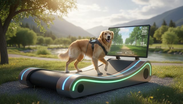 Pies symulator aktywności fizycznej