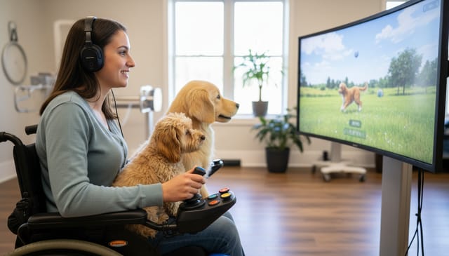 Pies symulator dla osób niepełnosprawnych