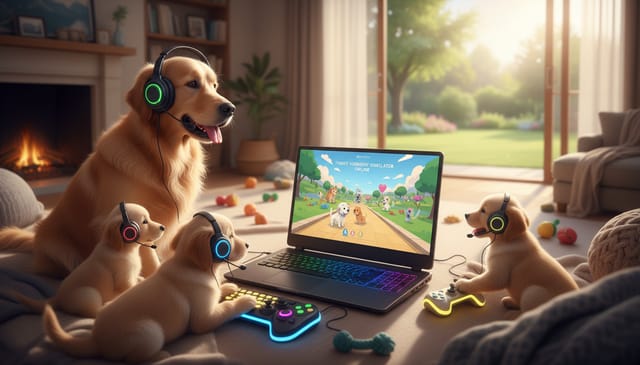 Pies symulator integracji rodzinnej online