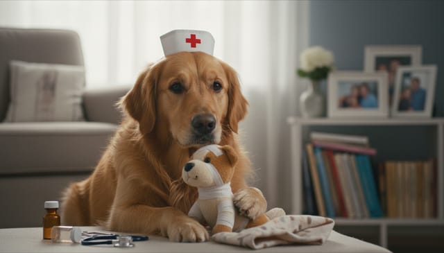 Pies symulator opieki domowej