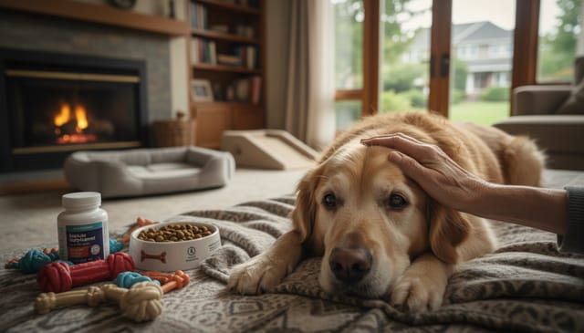 Pies symulator opieki nad psem seniora