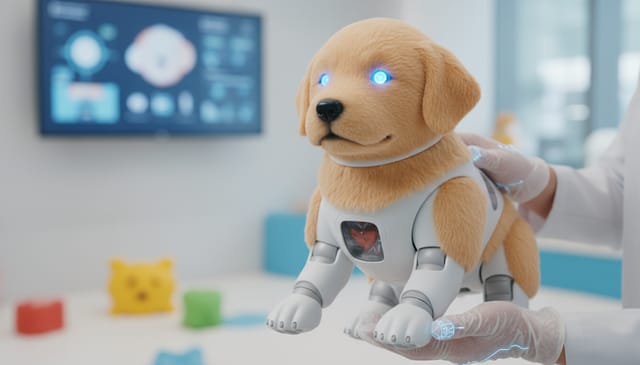 Pies symulator opieki nad szczenięciem