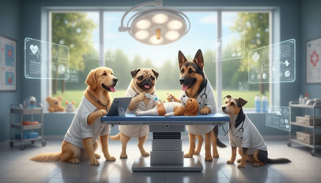 Pies symulator opieki zdrowotnej online