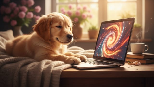 Piesek online na poprawę samopoczucia