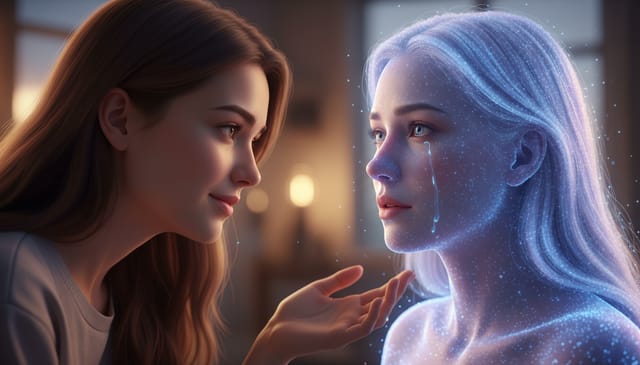 Virtuelle Freundin Emotional Begleiten Gespräch