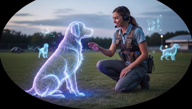 Virtueller Hund Ersatz Tiertrainer