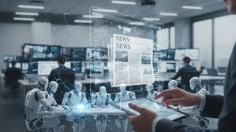 AI-Generated Journalism Case Studies on Truth, Bias and Trust