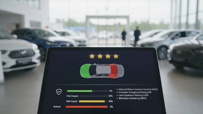 Car Buying Assistant with Detailed Car Safety Ratings That Ads Hide
