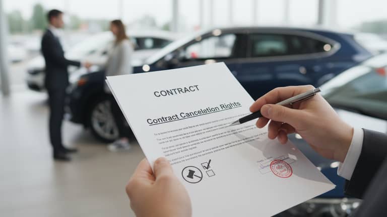 Car Buying Contract Cancellation Rights When You’re Not Really Locked in