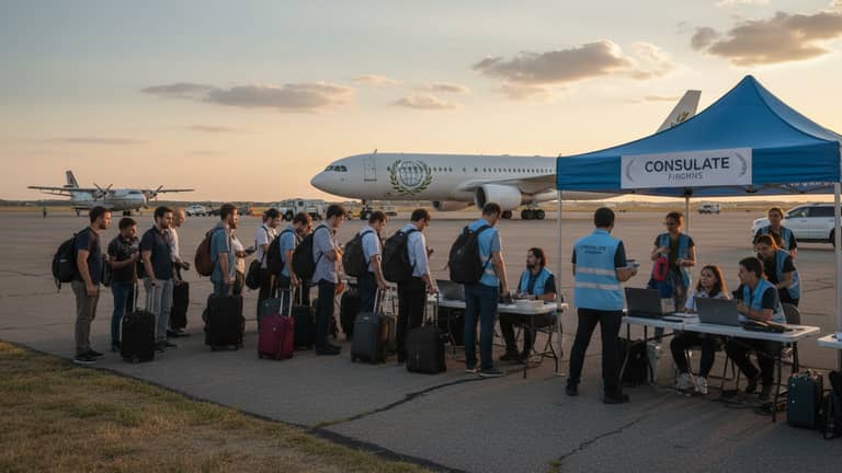 Consulate Flights in Crises: Who Gets Out, Who Pays, Who Profits