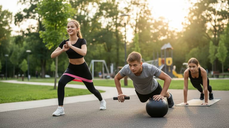Ćwiczenia fitness dla nastolatków bez obsesji i presji wyglądu