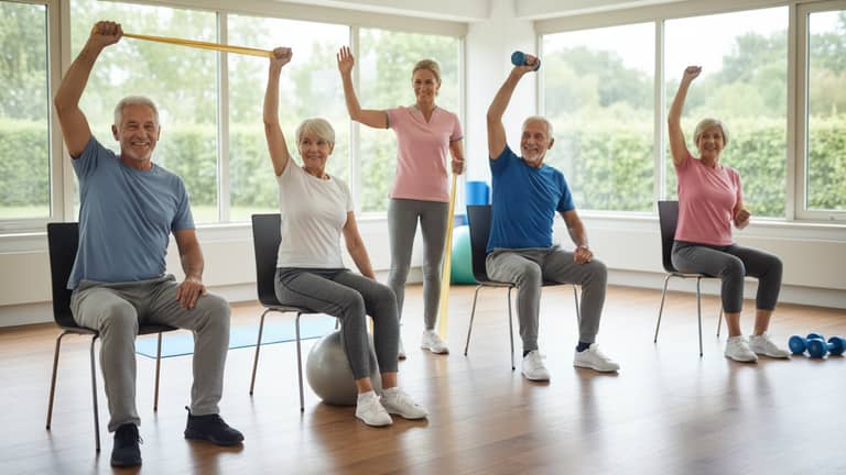 Ćwiczenia fitness dla osób starszych po operacji, gdy spacer to za mało