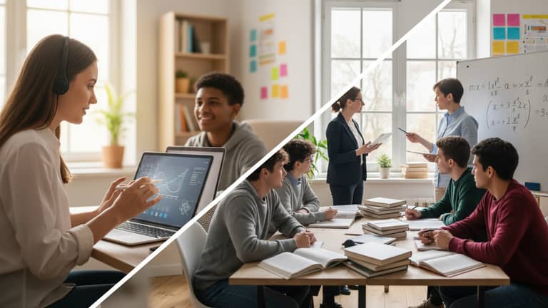 Digitale Nachhilfe Vs Gruppennachhilfe: Unterschiede und Lerneffekte