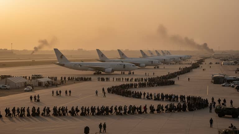 How AI Shapes Evacuation Flight Decisions in Emergencies