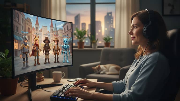 Gry online dla osób samotnych, które zamieniają izolację w relacje