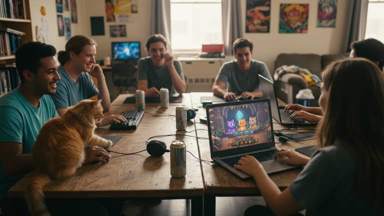 Gry online z kotem dla studentów zamiast terapeuty?