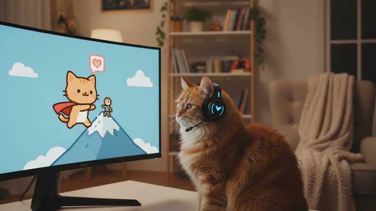 Gry online z kotkiem pomagające samotnym – co naprawdę działa?