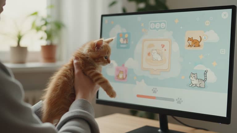 Hodowanie kotka online czy terapia? Prawdziwy wpływ cyfrowych pupili