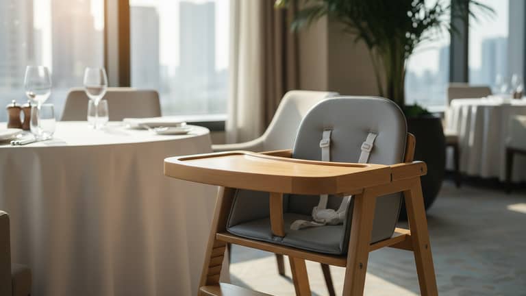 Hotel krzesełko dla dziecka, które naprawdę spełnia normy