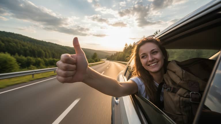 Jak bezpiecznie podróżować autostopem, nie licząc na łut szczęścia