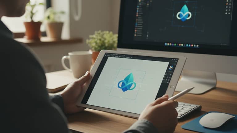 Projektowanie logo online, które buduje markę, a nie mem