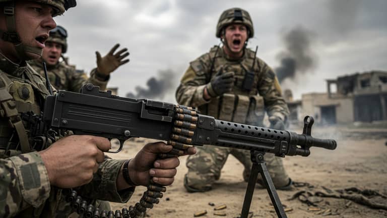 Why Movie Machine Gun Dialogue Hijacks Your Brain