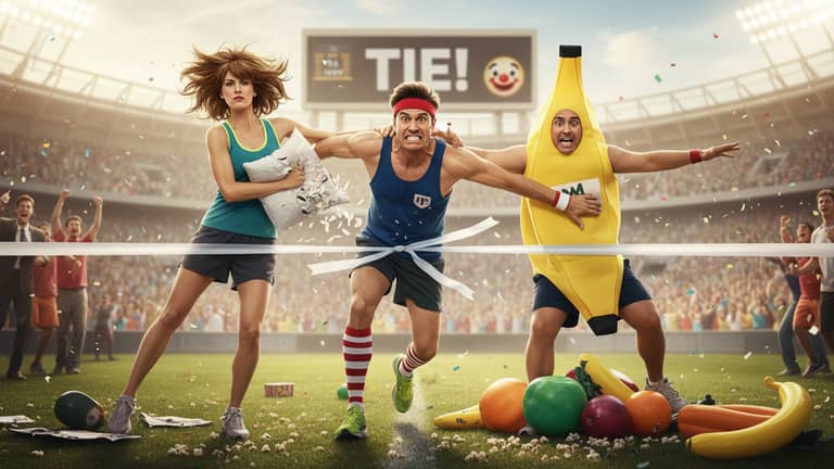 Why Movie Photo Finish Comedy Makes Last Seconds the Funniest