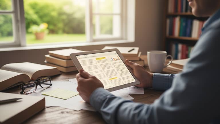 Online Scholarly Article Analysis in the AI Era That Won’t Dull Your Brain