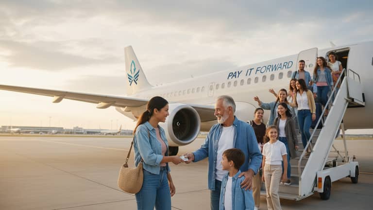 Pay It Forward Flights: Generosity, Scams and Who Really Wins