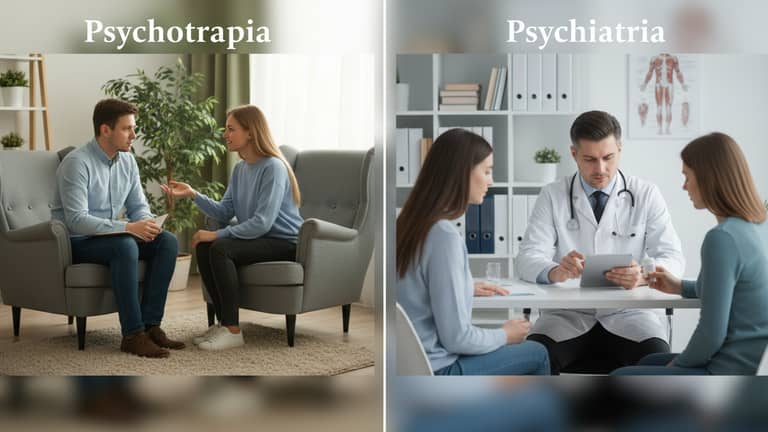 Psychoterapia a psychiatria różnice – decyzja, która leczy