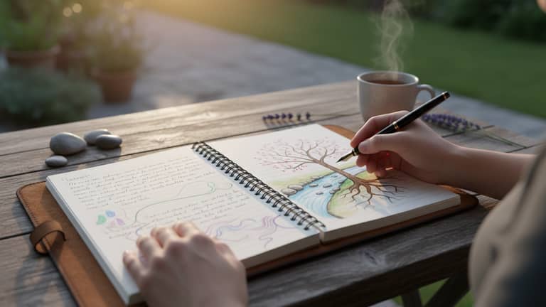 Reflective Journaling for Emotional Coping Strategies in the Age of Overload
