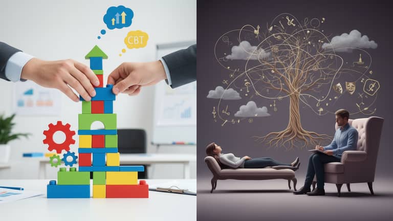 Różnice między terapią poznawczo-behawioralną a psychoanalizą