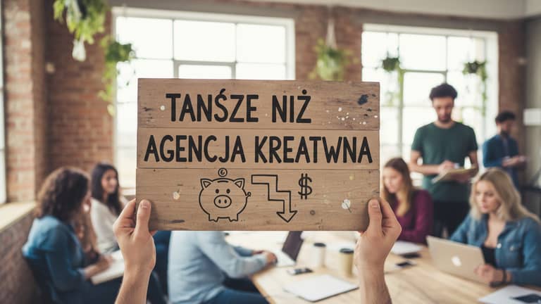 Tańsze niż agencja kreatywna – liczby, które zmieniają wybór