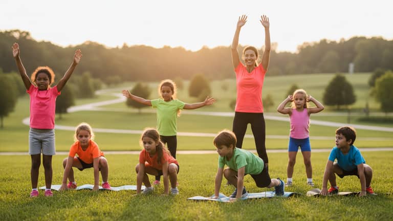 Trening fitness dla dzieci, który wzmacnia, a nie wypala