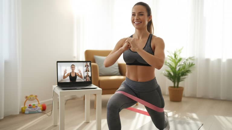Trening fitness dla kobiet po ciąży online oparty na nauce, nie presji