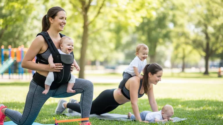 Trening fitness dla mam z dzieckiem, który nie kradnie czasu