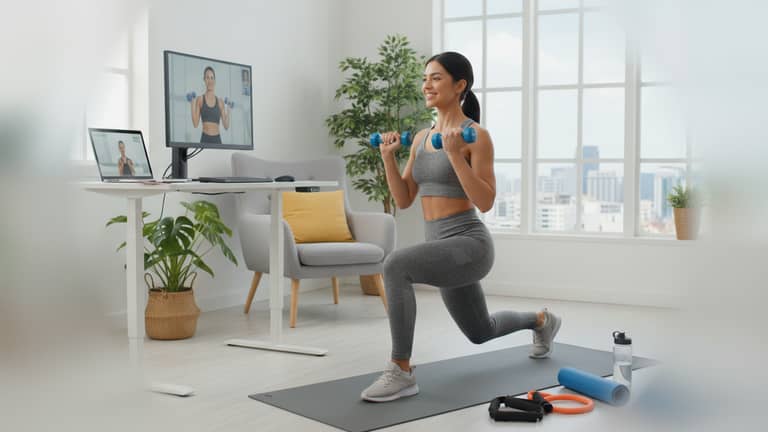 Trening fitness dla osób pracujących zdalnie jako broń przeciw pracy siedzącej