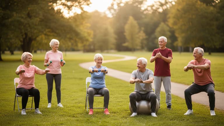 Trening fitness dla osób starszych z nadwagą, który naprawdę działa