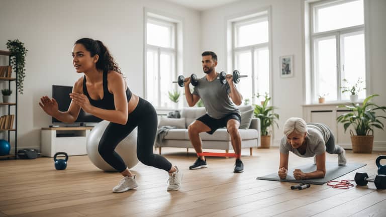 Trening obwodowy w domu, który realnie działa w 90 dni