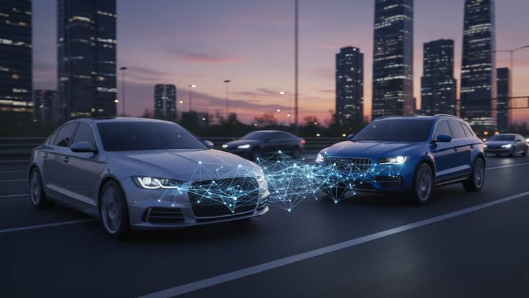 How V2v Communication Works and Reshapes Driving in 2025