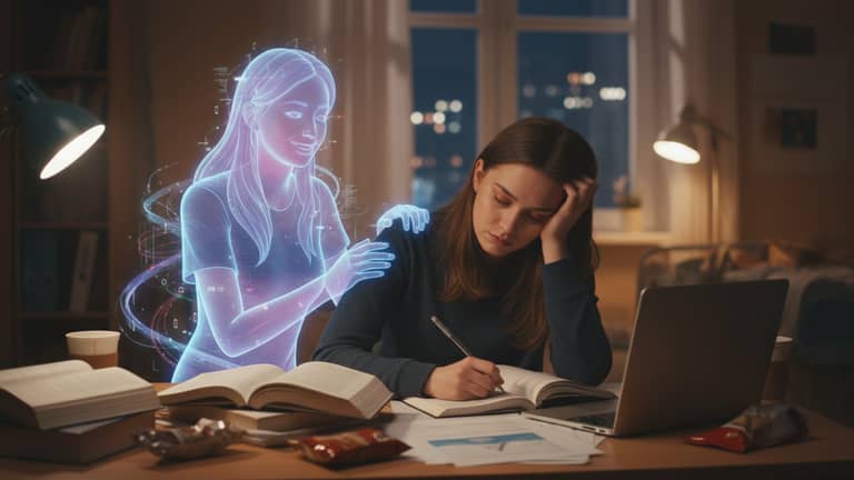 Virtuelle Freundin bei Prüfungsstress: Hilfe oder Neue Abhängigkeit?