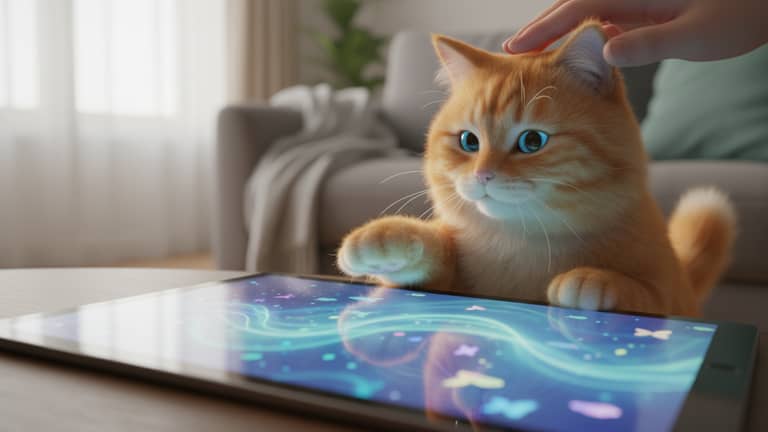 Virtuelle Katze App für Unterhaltung und Entspannung