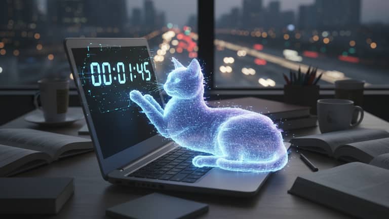 Virtuelle Katze bei Zeitmangel: Nähe Spüren Trotz Vollem Leben