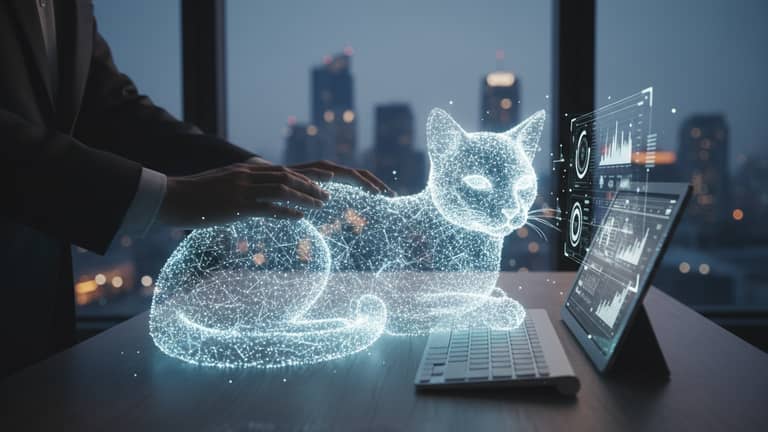 Virtuelle Katze für Berufstätige: Echter Halt Trotz Voller Tage