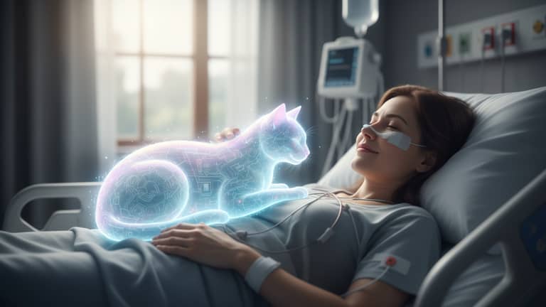 Virtuelle Katze für Patienten: Nähe Trotz Klinikisolierung
