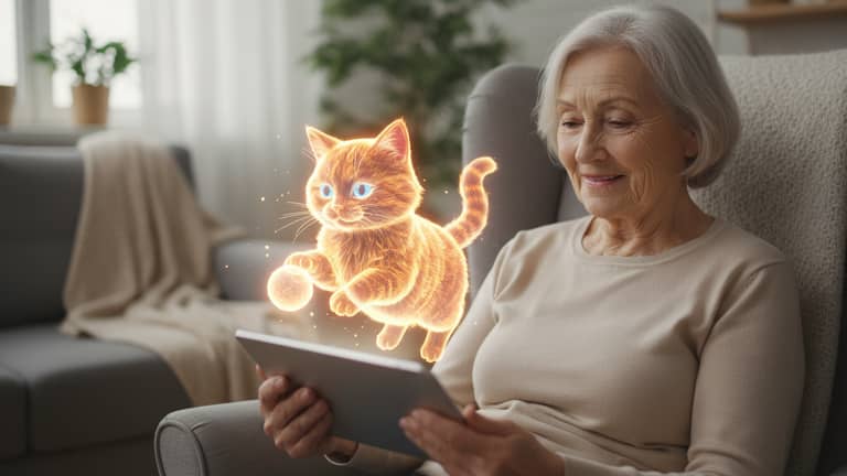 Virtuelle Katze für Senioren – Trostspender oder Täuschung?